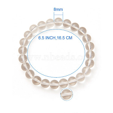 Natural Crystal Round Beads Stretch Bracelets(BJEW-PH0001-8mm-07)-3