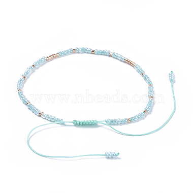 (продажа фабрики ювелирных изделий) регулируемые нейлоновые нити плетеные бусины браслеты(BJEW-JB04374-05)-3