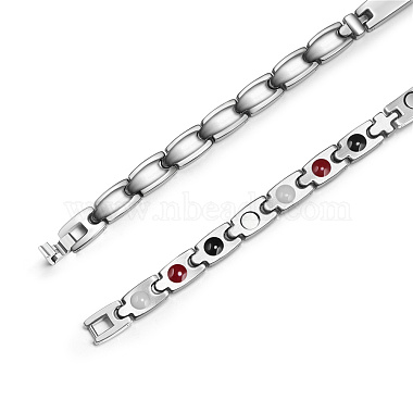 SHEGRACE Stainless Steel Panther Chain Watch Band Bracelets(JB668A)-5