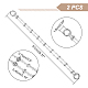 Poignées de sac en chaîne de perles à 2 brins d'acrylique(FIND-WH0128-78)-2