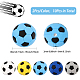 10Pcs 5 Colors Football Food Grade Eco-Friendly Silicone Beads(SIL-GO0001-19)-2