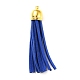 (Defective Closeout Sale: Oxidized) Golden Brass Suede Tassels Big Pendants(FIND-XCP0001-14)-2