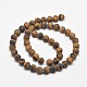 Frosted Natural Tiger Eye Round Bead Strands(X-G-E262-02-10mm)-3
