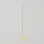 Plastic & Stainless Steel Fluid Precision Blunt Needle Dispense Tips, Long Glue Dispensing Needles, Yellow, 11.7x0.8x0.65cm, Inner Diameter: 0.4cm, Pin: 0.9mm, hole: 0.62mm(TOOL-WH0053-48G)