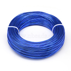 Round Aluminum Wire, Bendable Metal Craft Wire, for DIY Jewelry Craft Making, Royal Blue, 7 Gauge, 3.5mm, 20m/500g(65.6 Feet/500g)(AW-S001-3.5mm-09)