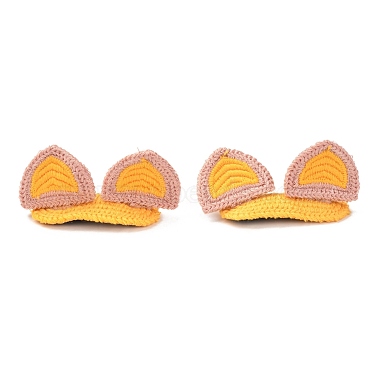 Goldenrod Polyester Snap Hair Clips