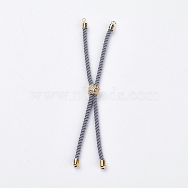 Nylon Twisted Cord Bracelet Making(MAK-F018-07G-RS)-2
