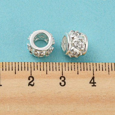 micro cuivres ouvrent zircone cubique perles européennes(KK-H452-08S)-4
