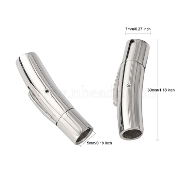 Column 316 Surgical Stainless Steel Bayonet Clasps(STAS-A021-5mm)-3