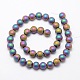 Electroplate Non-magnetic Synthetic Hematite Beads Strands(G-R363-8mm-02)-2