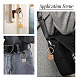 4Pcs 4 Styles Stainless Steel Keychains(KEYC-TA0004-81E)-8