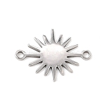 201 Stainless Steel Connector Charms, Sun Links, Stainless Steel Color, 18x13.5x1mm, Hole: 1.4mm(SA-CBA5D66-09P)