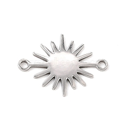 201 Stainless Steel Connector Charms, Sun Links, Stainless Steel Color, 18x13.5x1mm, Hole: 1.4mm(SA-CBA5D66-09P)