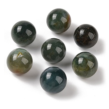 Natural Indian Agate No Hole Sphere Beads, Round, 14mm