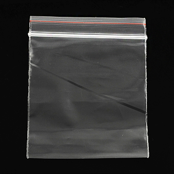 Plastic Zip Lock Bags, Resealable Packaging Bags, Top Seal, Self Seal Bag, Rectangle, Clear, 15x10cm, Unilateral Thickness: 2 Mil(0.05mm)