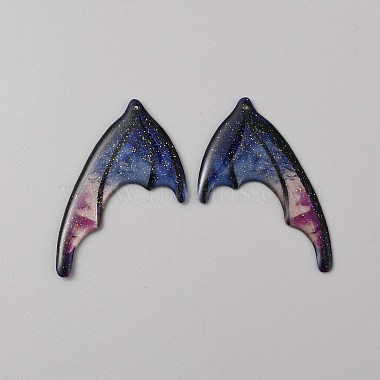 Translucent Resin Glitter Powder Pendants(X1-RESI-TAC0018-18E)-1