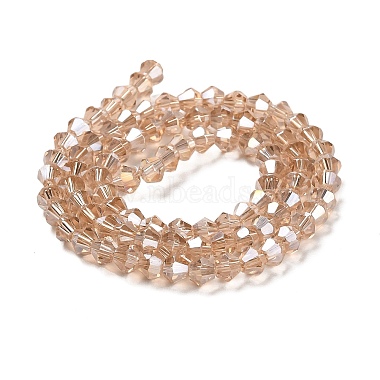 Transparent Electroplate Glass Beads Strands(GLAA-F029-4mm-A12)-2