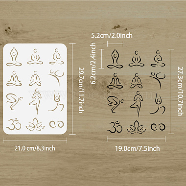 Plastic Drawing Painting Stencils Templates(DIY-WH0396-433)-2