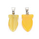 Natural Banded Agate/Striped Agate Pendants(G-N326-128-A01)-2