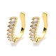 Clear Cubic Zirconia Cuff Earrings(EJEW-G295-13G)-1