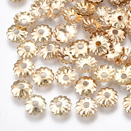 Iron Bead Caps, Nickel Free, Flower, Light Gold, 5x1mm, Hole: 1mm(IFIN-T007-25KC-NF)
