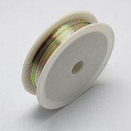 Round Iron Wire, Colorful, 24 Gauge, 0.5mm, about 22.96 Feet(7m)/roll, 10 rolls/set(MW-R001-0.5mm-09)