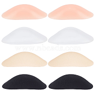 4 Pairs 4 Style Detachable Sponge Shoulder Pads, Anti-Slip Silicone Insert Shoulder Push-Up Pads, Invisible Reusable Shoulder Enhancer, Mixed Color, 125~135x64~74x3~6mm, 1pair/style(FIND-GF0003-45)