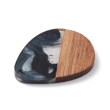 Resin & Walnut Wood Pendants(WOOD-C016-01I)-4