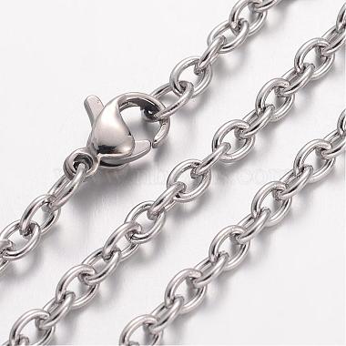 304 Stainless Steel Necklace(MAK-K004-10P)-2