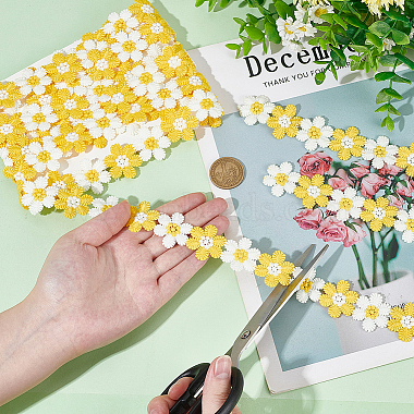 5 Yards Polyester Flower Ribbons(OCOR-AR0002-07)-3