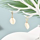 Natural Cowrie Shell Beads Dangle Earrings for Girl Women(EJEW-JE04641-01)-2