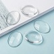 Transparent Oval Glass Cabochons(GGLA-R022-40x30)-8