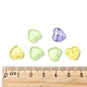 Perles de lettre à trou horizontal coeur acrylique transparent(X-TACR-Q101-01)-4