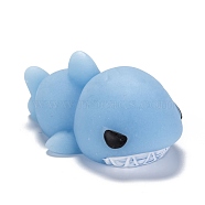 Shark Shape Stress Toy, Funny Fidget Sensory Toy, for Stress Anxiety Relief, Light Blue, 45x27x18.5mm(AJEW-H125-21)