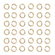 304 Stainless Steel Jump Rings, Open Jump Rings, Real 18K Gold Plated, 26 Gauge, 3x0.4mm(STAS-F084-28G)