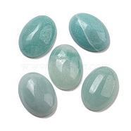 Natural Flower Amazonite Cabochons, Oval, 18x13x5~5.5mm(G-C115-01A-31)