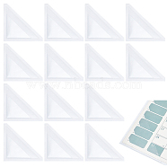 PVC Calendar Corner Guards, Adhesive Transparent Sheet Protectors, Triangle, Clear, 101x101mm(AJEW-WH0248-144)