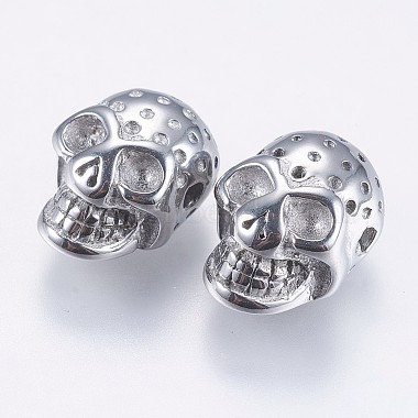 Stainless Steel Color Skull Stainless Steel Beads