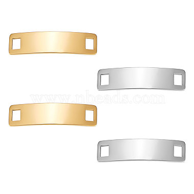 4Pcs 2 Colors 304 Stainless Steel Shoelace Charms(STAS-UN0050-21)-7