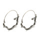 316 Surgical Stainless Steel Hoop Earrings for Women and Men(EJEW-D096-22A-AS)-1