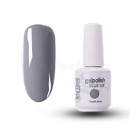 15ml Special Nail Gel, for Nail Art Stamping Print, Varnish Manicure Starter Kit, Gray, Bottle: 34x80mm(MRMJ-P006-A048)