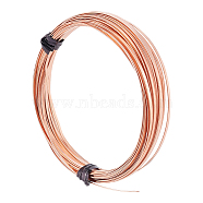 Copper Craft Wire, Flat, Raw(Unplated), 1x0.25mm, about 9.84 Feet(3m)/Bundle(CWIR-WH0020-01C-C)