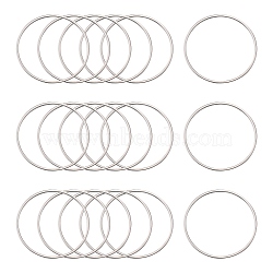 304 Stainless Steel Linking Ring, Stainless Steel Color, 40x1mm, Inner Diameter: 37.5mm(X-STAS-T047-15C)