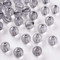 Transparent Acrylic Beads, Round, Lavender, 10x9mm, Hole: 2mm(X-MACR-S370-A10mm-769)