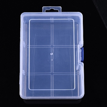 Rectangle Plastic Bead Storage Boxes, Jewelry Case for Beads, Small Items, Clear, 16.5x12x6cm
