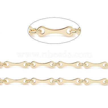 Rack Plating Brass Bar Link Chains(CHC-K013-03)-3