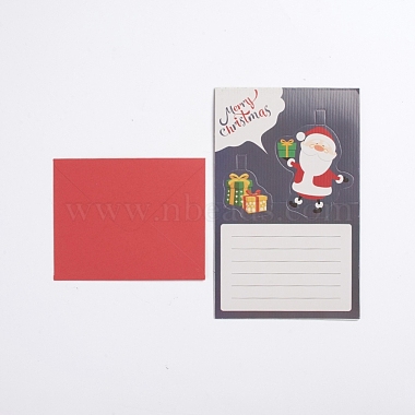 クリスマスポップアップグリーティングカードと封筒セット(DIY-G028-D06)-2