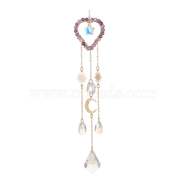 Heart Amethyst Decoration