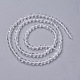 Natural Quartz Crystal Beads Strands(G-F596-44-3mm)-2