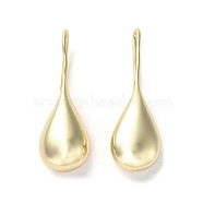 Brass Dangle Earrings, Teardrop, Golden, 34x11x10mm(EJEW-Q787-02G)